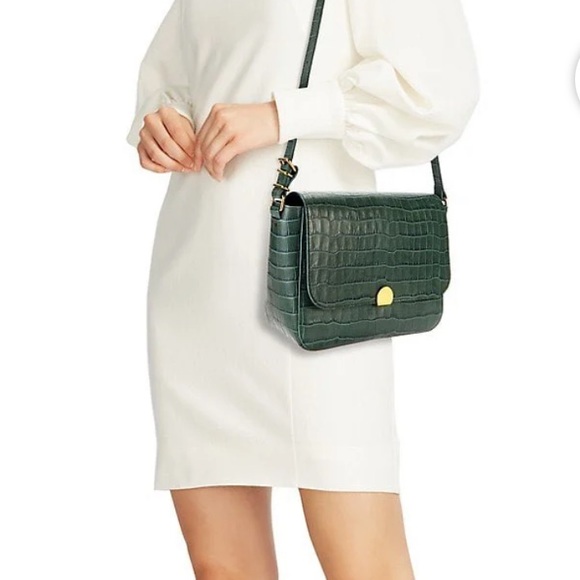 Madewell Handbags - Madewell The Abroad Shoulder Bag: Croc Embossed Leather Edition